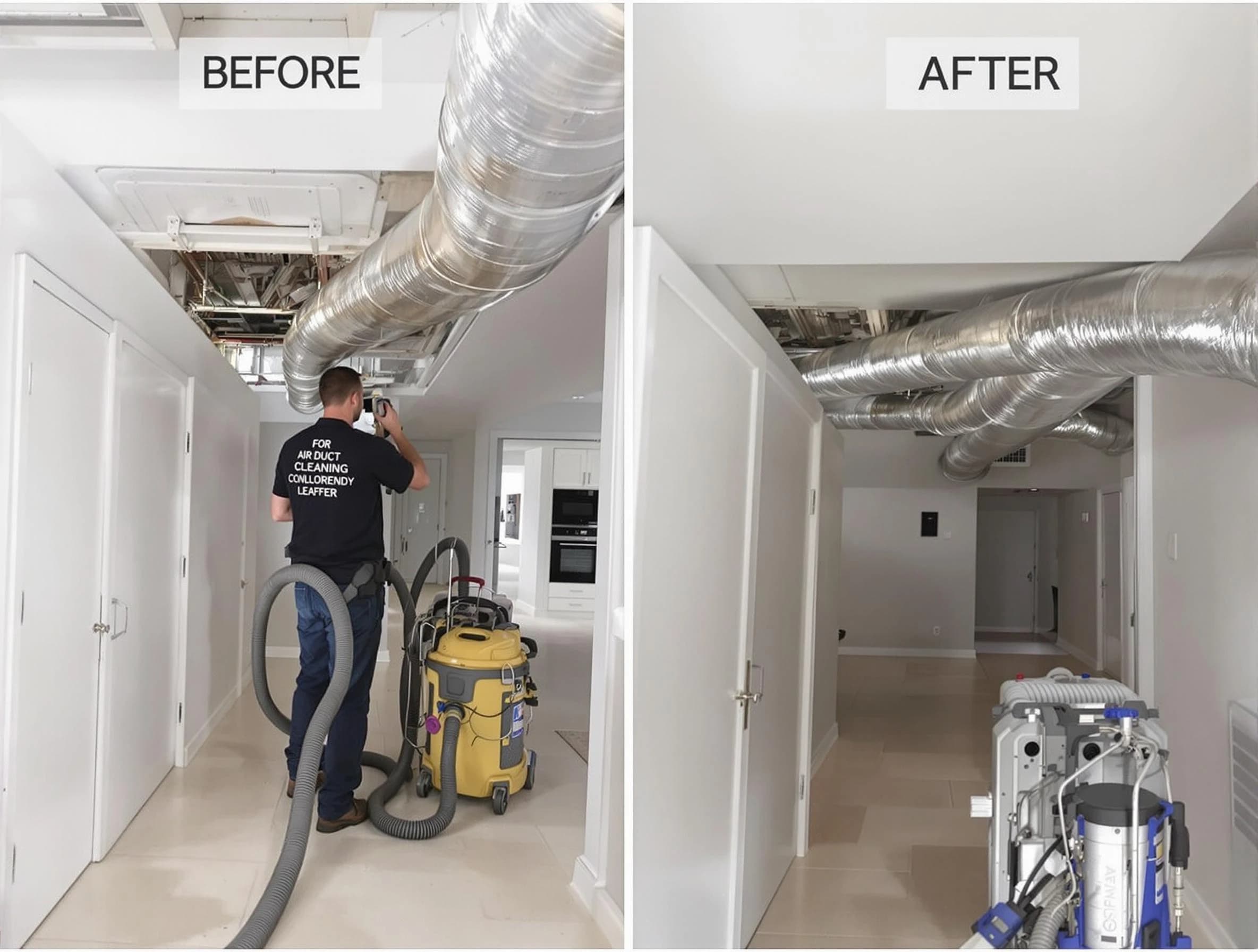 Edgewood Air Duct Cleaning professional performing thorough air duct cleaning in Edgewood