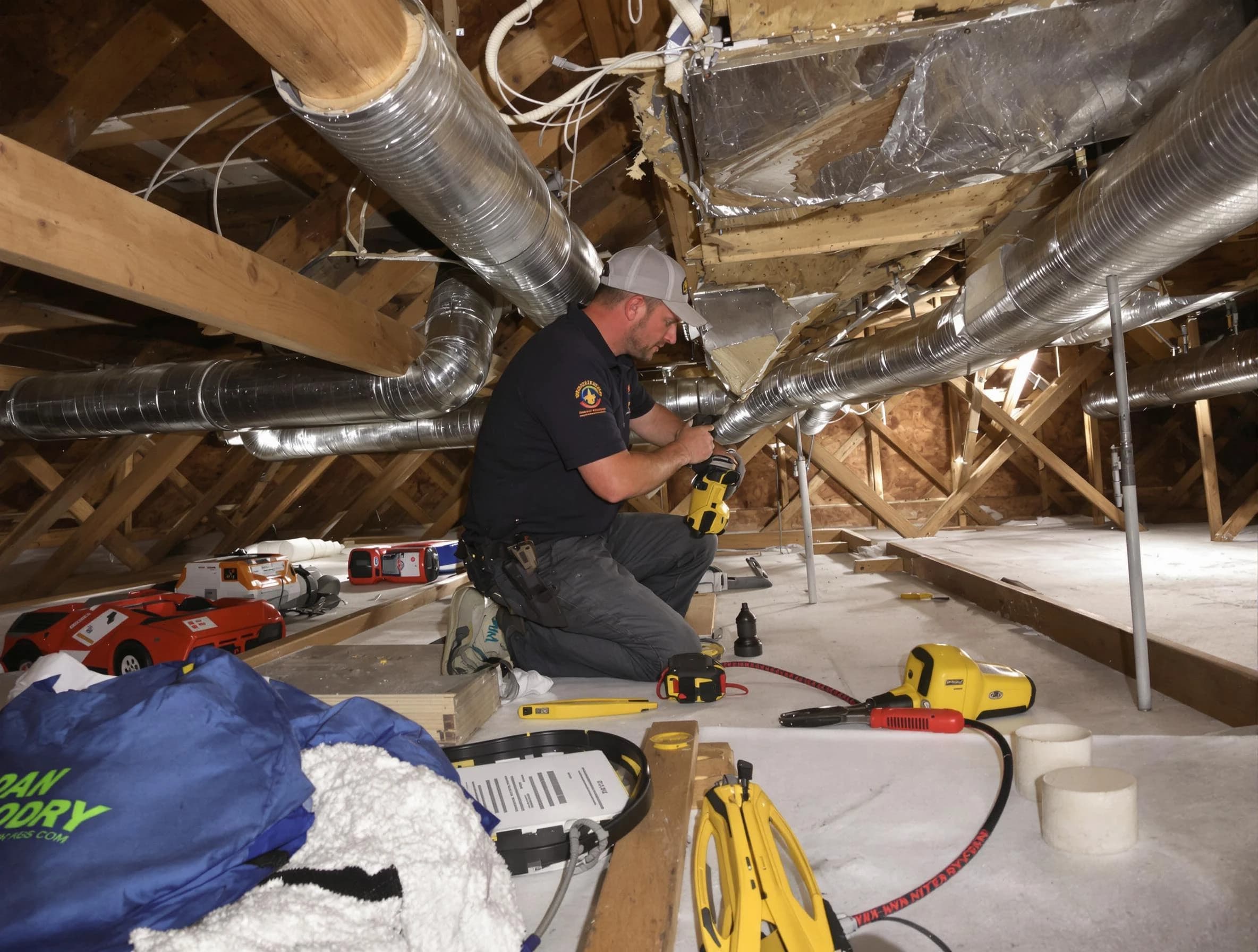 Professional air duct repair by Edgewood Air Duct Cleaning in Edgewood