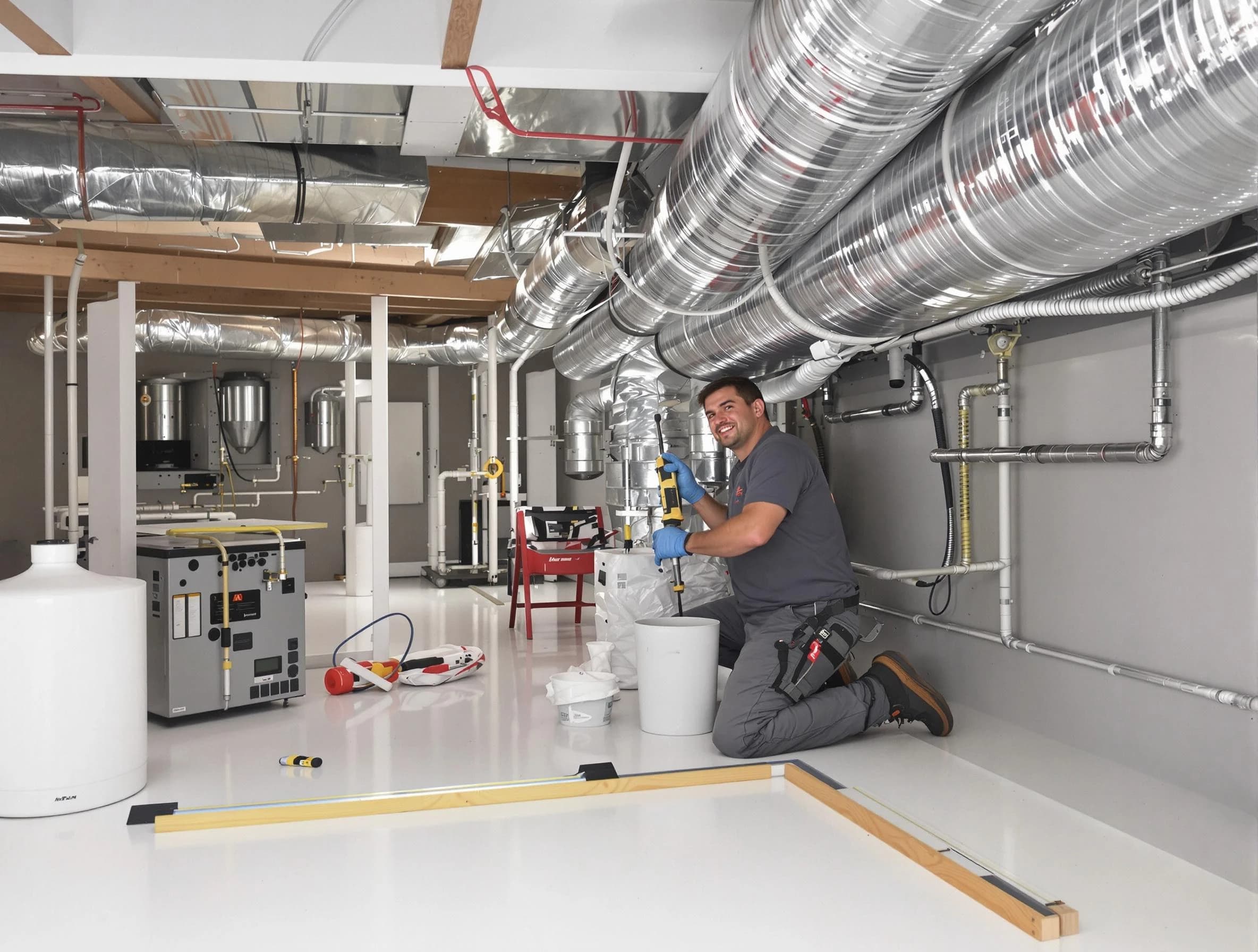 Professional duct sealing service by Edgewood Air Duct Cleaning in Edgewood