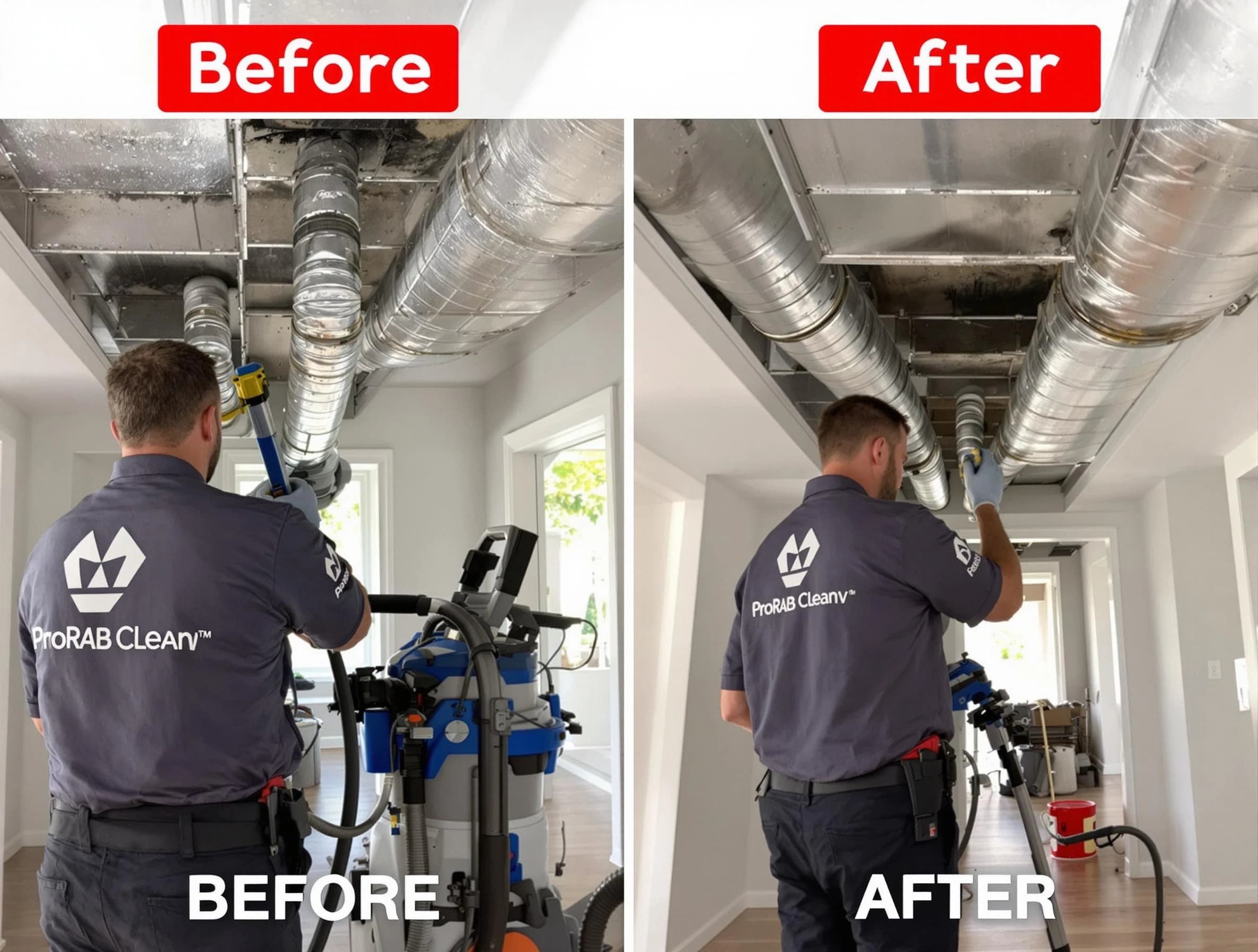 Edgewood Air Duct Cleaning expert performing thorough residential duct cleaning in a Edgewood home