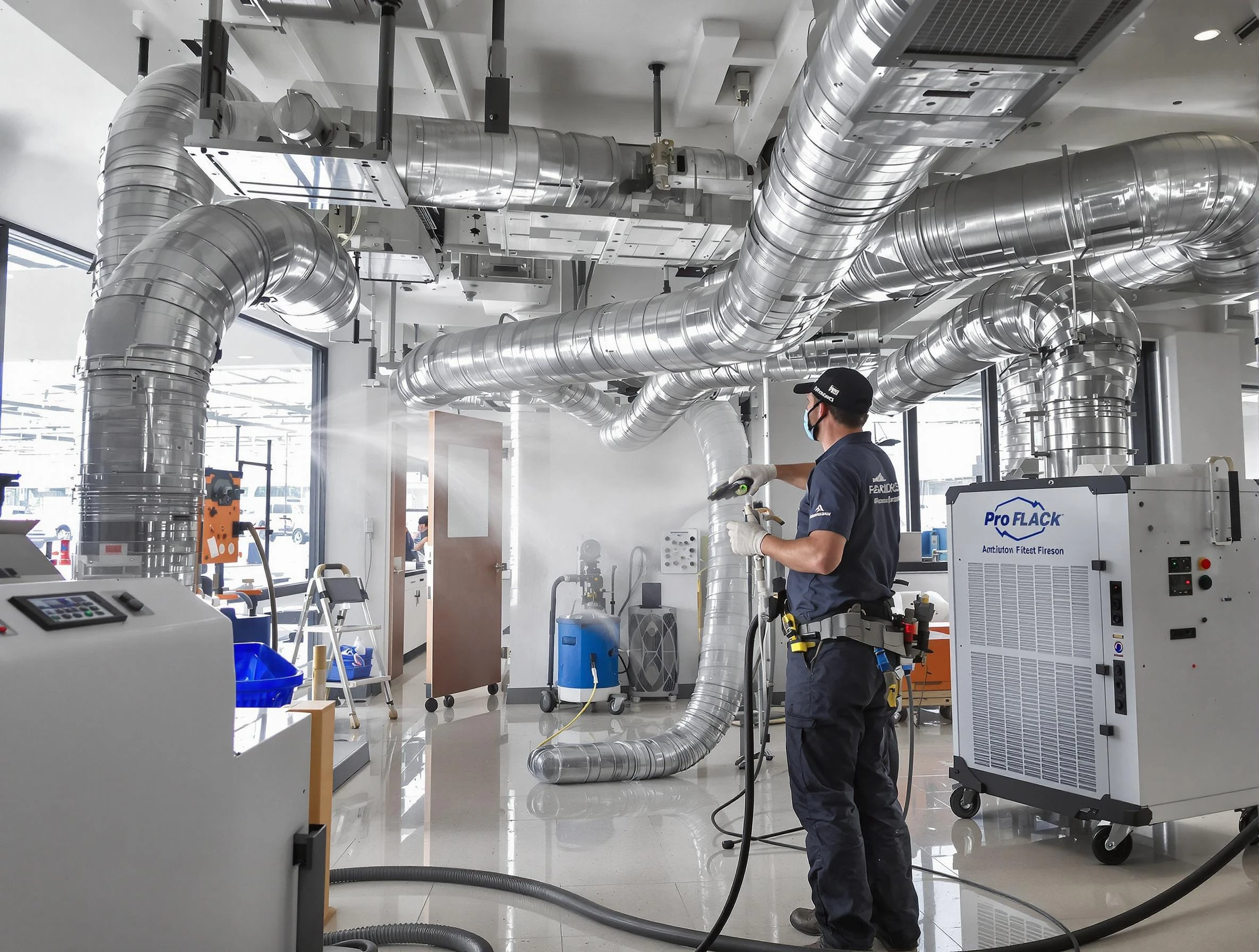 Negative Pressure Air Duct Cleaning in Edgewood