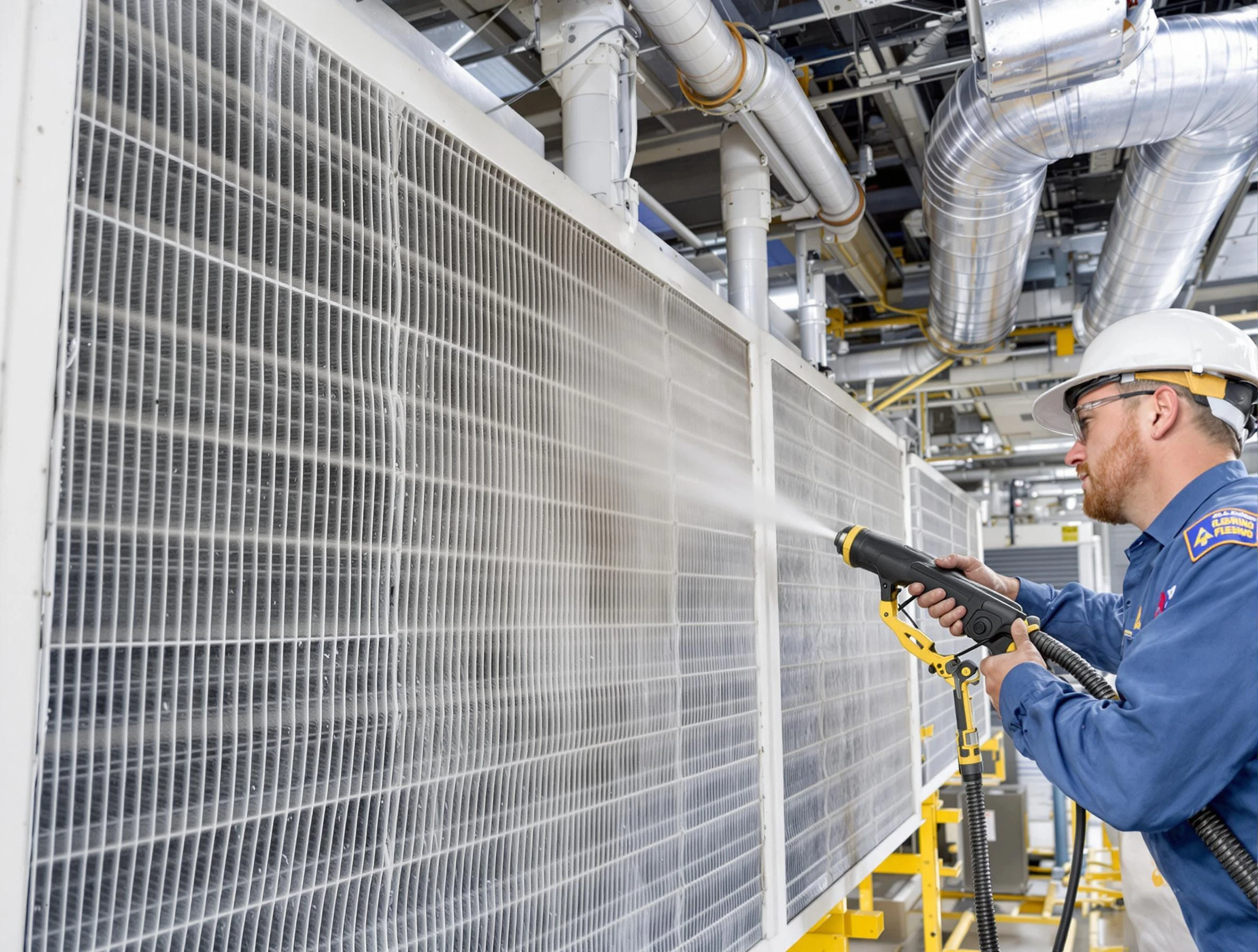 Professional commercial coil cleaning by Edgewood Air Duct Cleaning in Edgewood