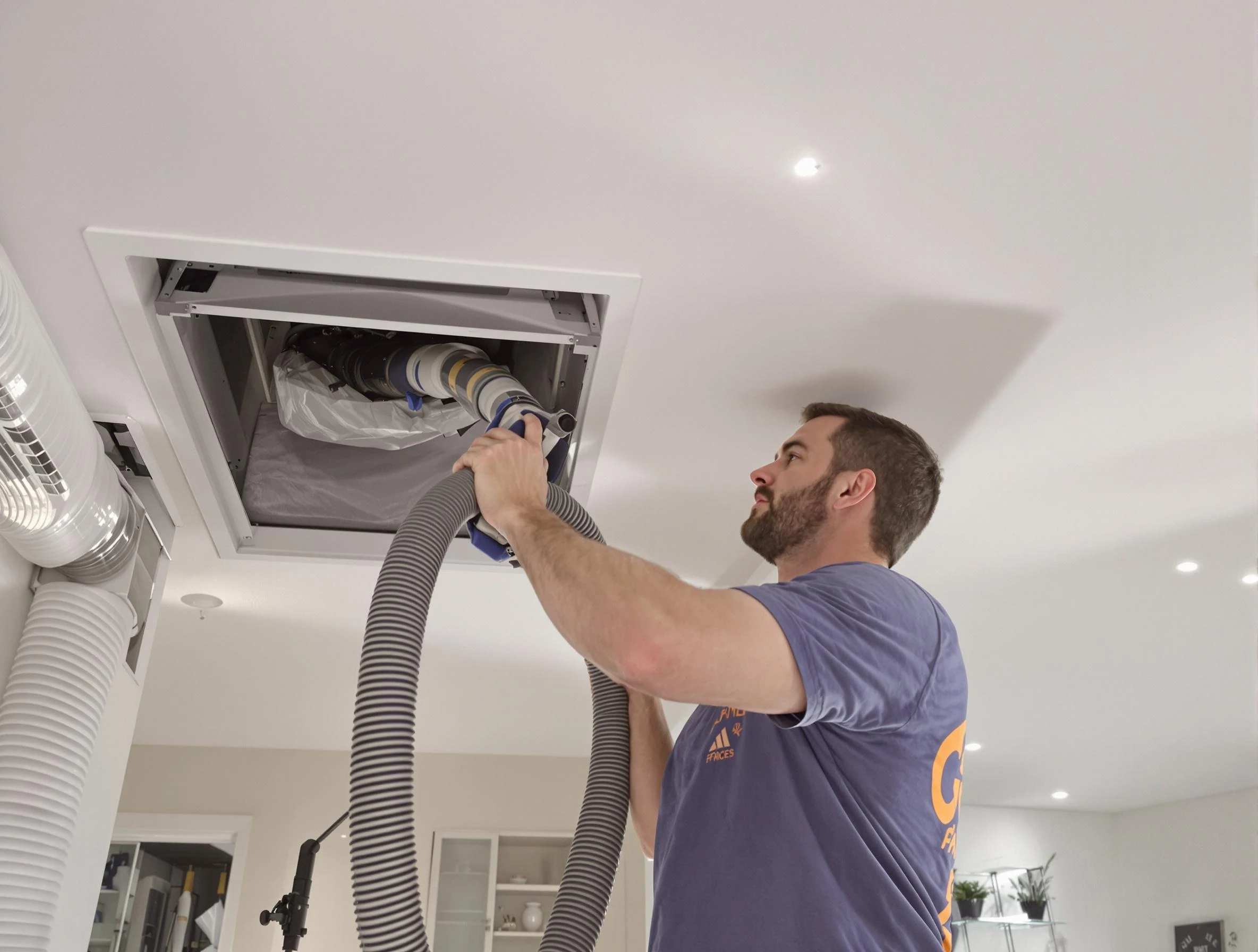 Precision indoor duct cleaning by Edgewood Air Duct Cleaning in Edgewood